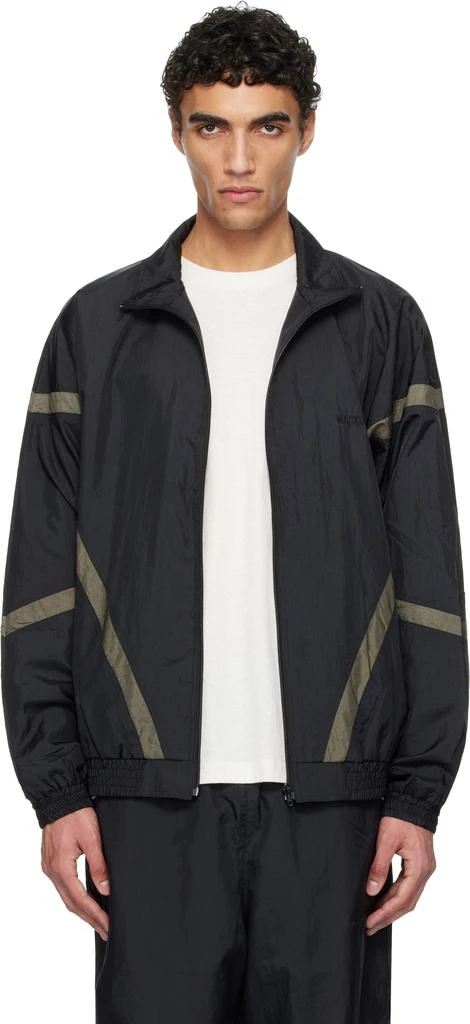 Wacko Maria Black & Green Nylon Track Jacket - Jackets - BeyondStyle 