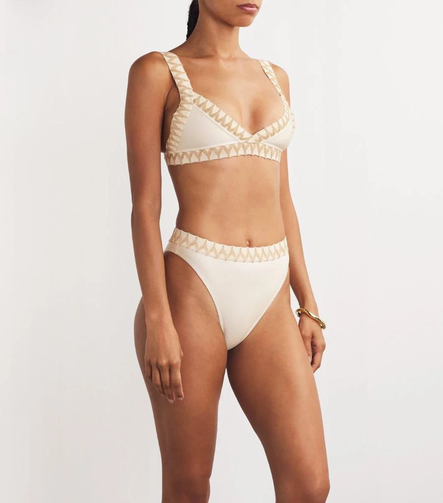 PatBO Jute-Trim Bikini Top 2