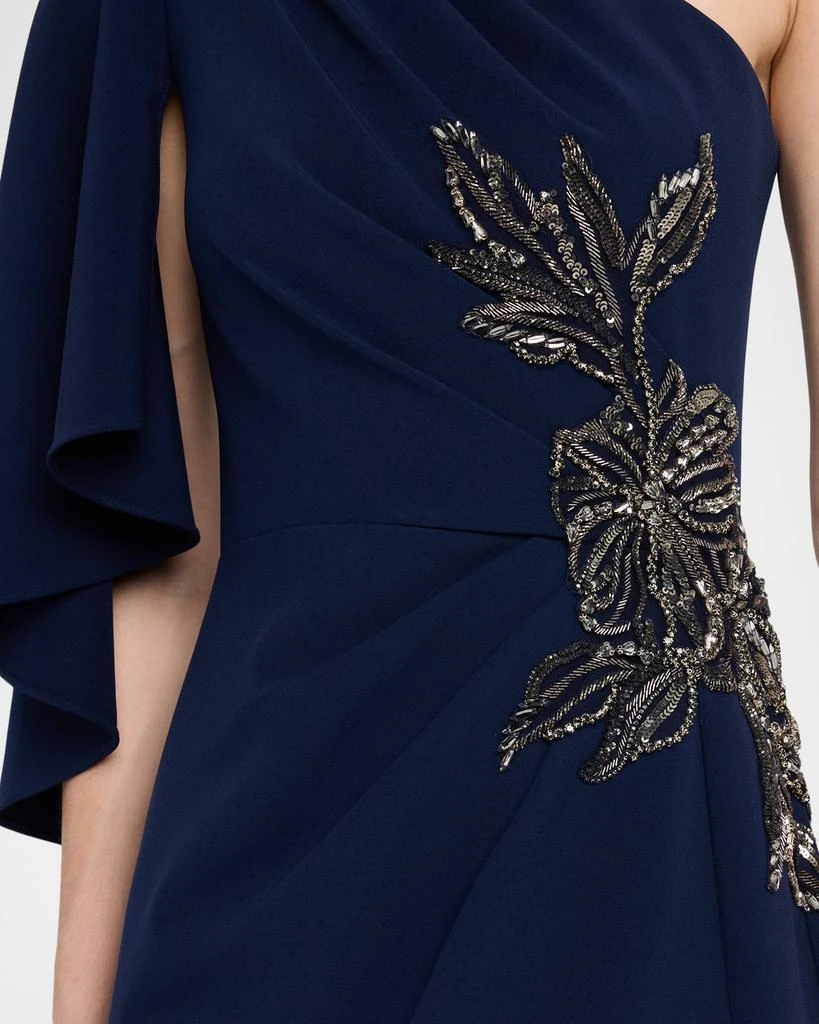 Theia Giuliana Embellished Crepe Column Gown 5
