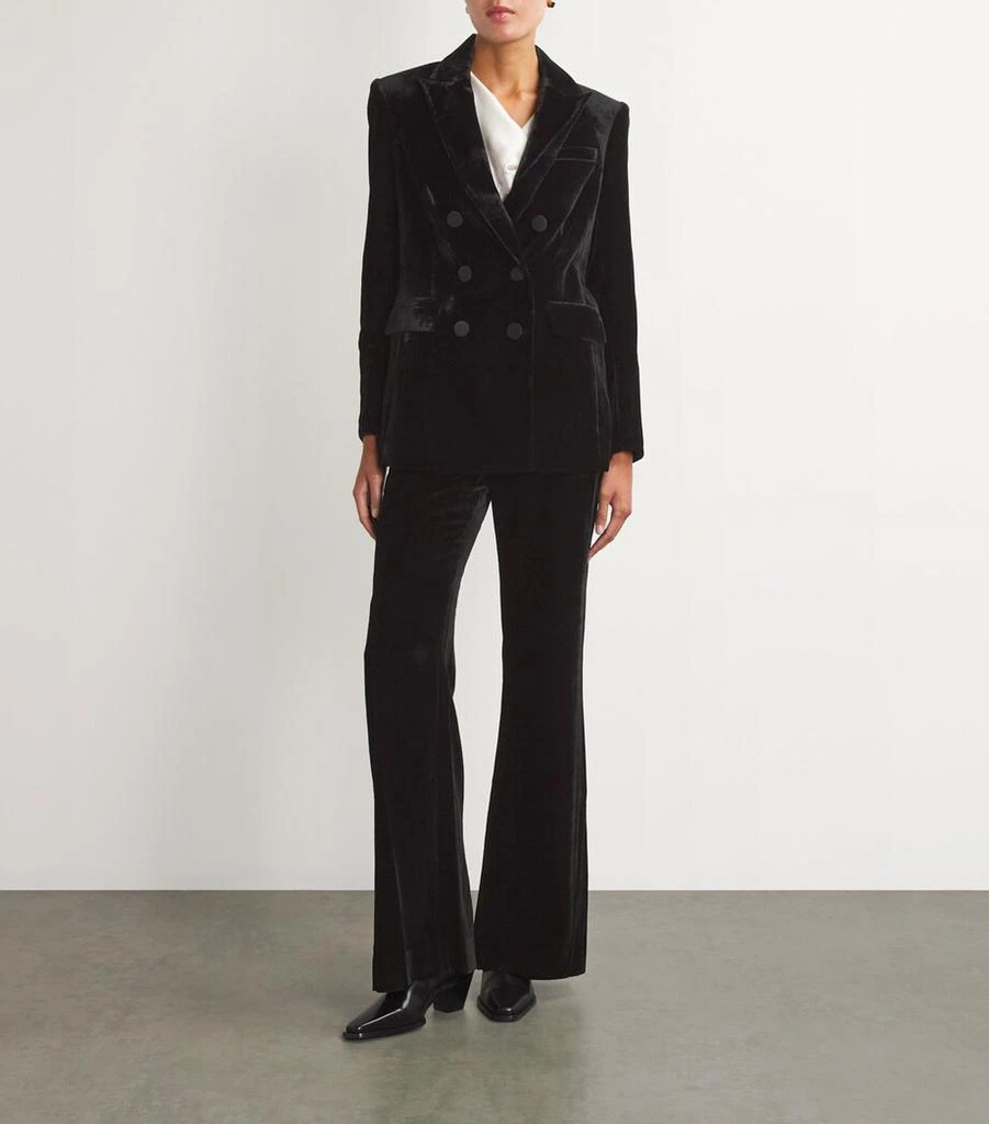 VERONICA BEARD Velvet Ellette Dickey Blazer 2
