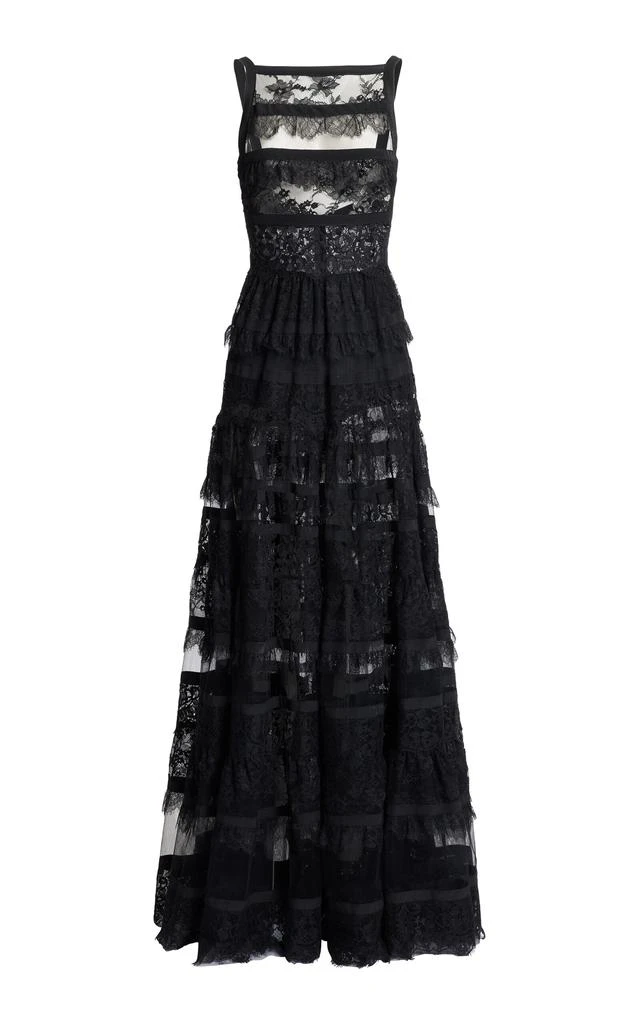 black long women dress TA3 Squarey Long Sleeve Dress - Black - 2X main image 0
