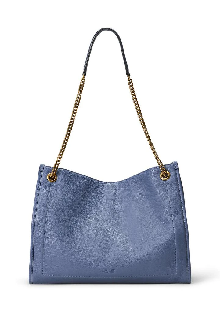 Ralph Lauren Pebbled Leather Large Bradley Tote Bag