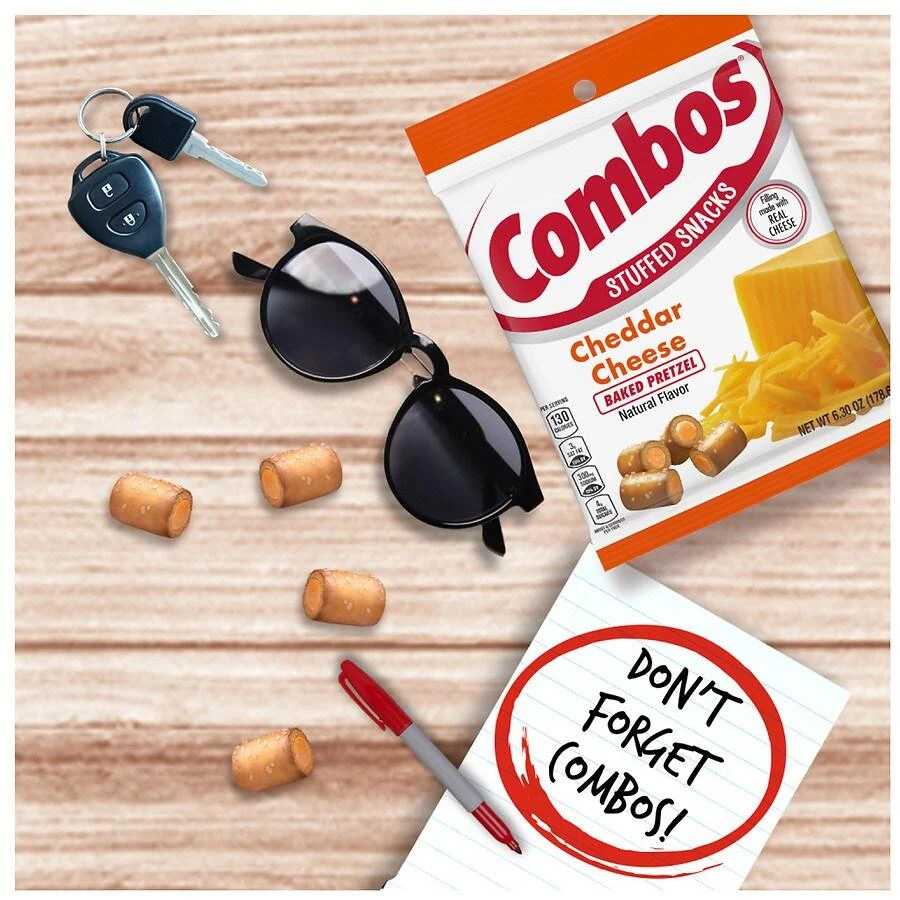 Combos Stuffed Cheddar Cheese Baked Pretzel Snacks 7