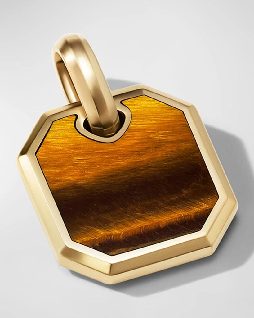 David Yurman Men
s Roman Pendant with Gemstone in 18K Gold, 15mm 2