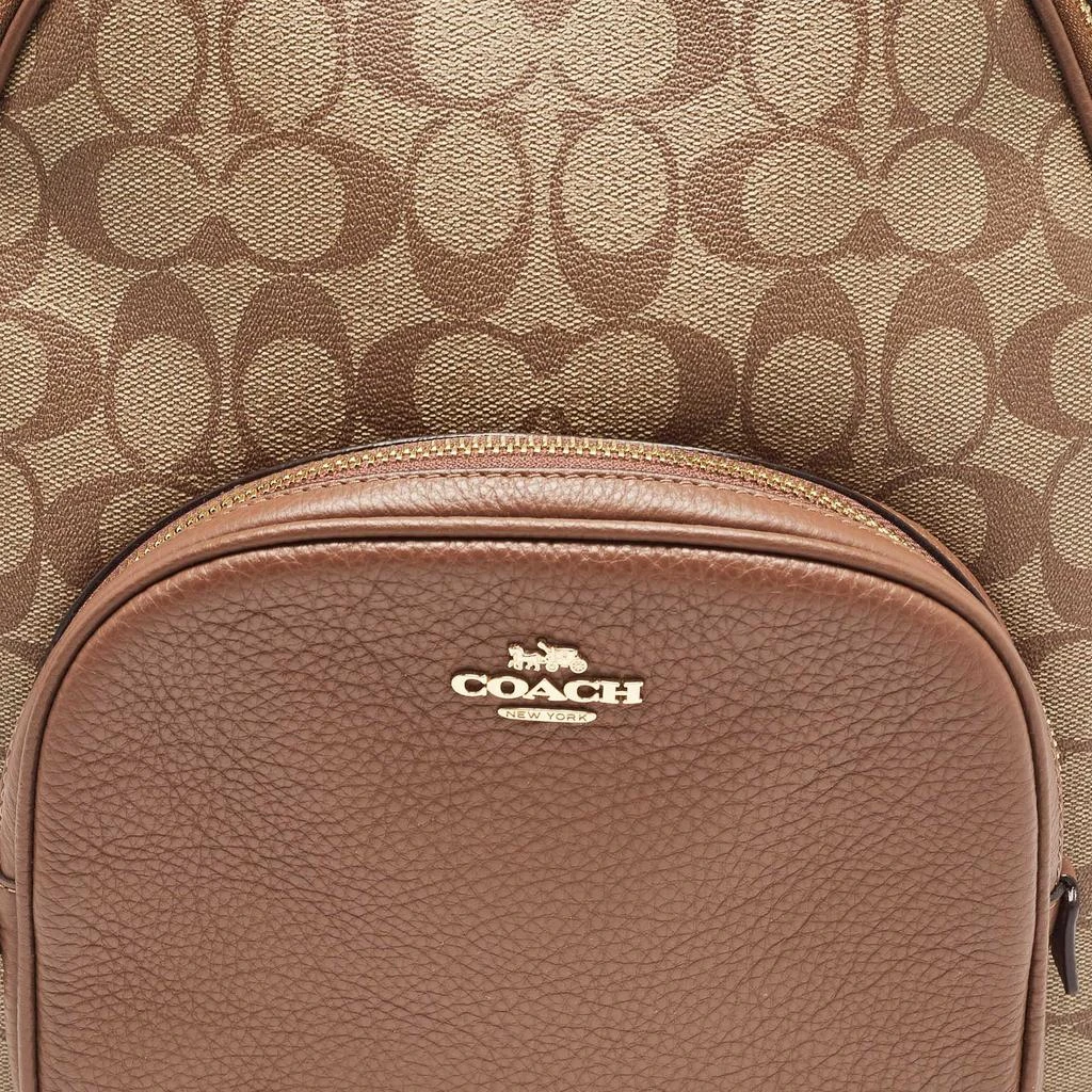 Coach Coach Brown/Beige Signature Coated Canvas and Leather Court Backpack 5