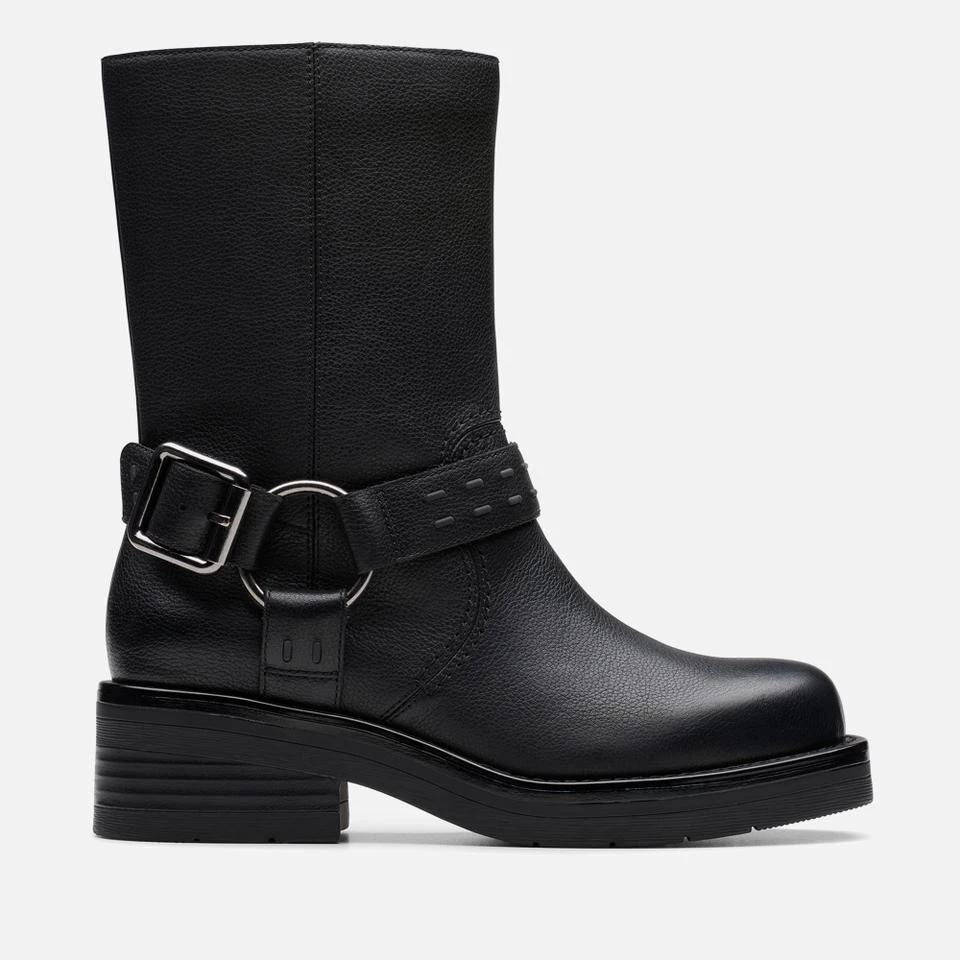Clarks CLARKS WOMEN'S REBELLE UP LEATHER BIKER BOOTS 1