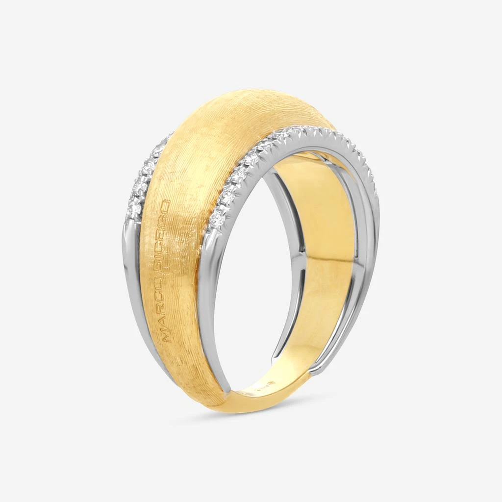 Marco Bicego Marco Bicego Lucia 18K Yellow Gold & White Gold Diamond Band Ring Sz. 7 AB596_B2_YW_Q6 2