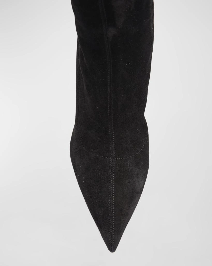Christian Louboutin Condora Botta Alta Red Sole Suede Knee-Length Boots 4