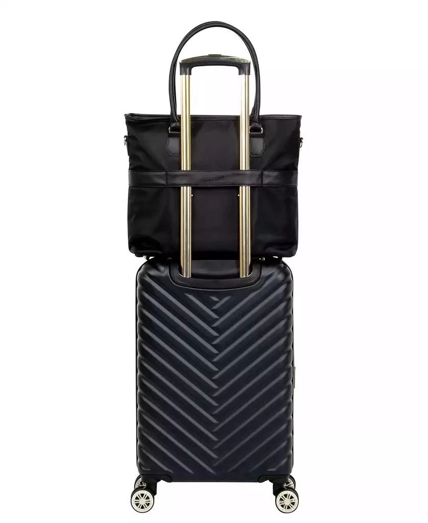 Kenneth Cole Madison Square Hardside Chevron Expandable Luggage, 2-Piece 20" Carry-On and Tote 2
