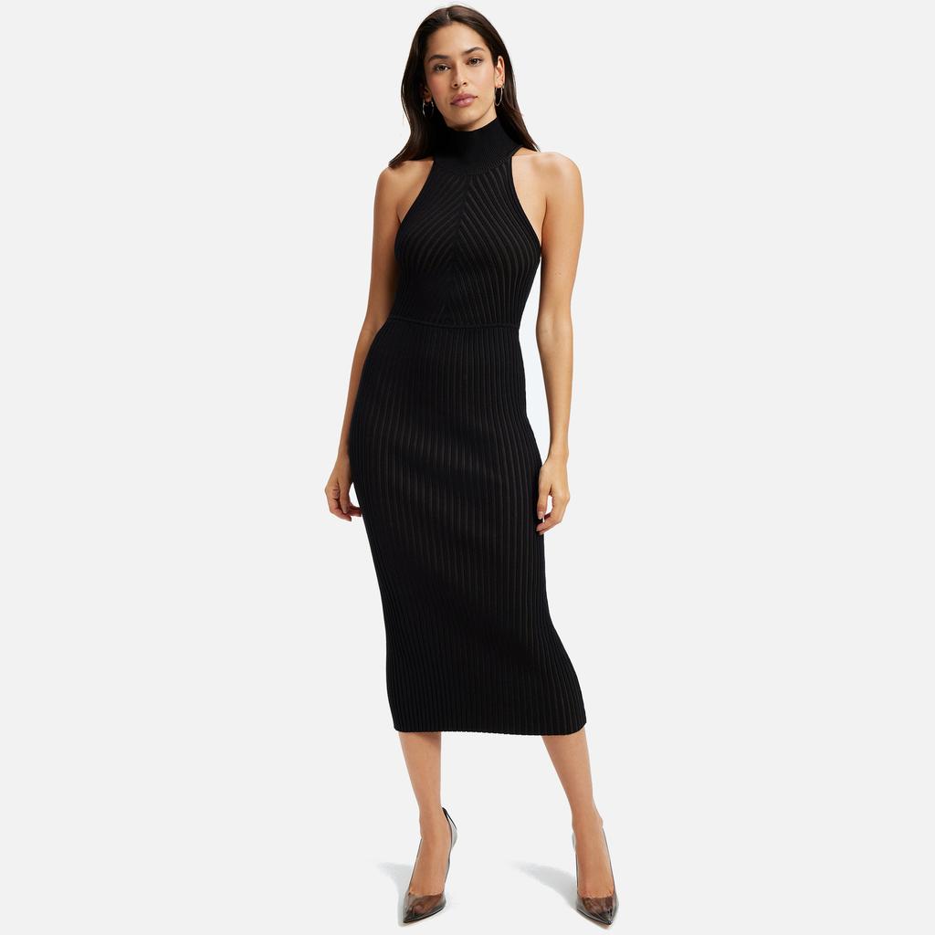 ワンピース Nike FW24 MIDI DRESS RIB (FN3679 010) NIKE Sportswear Chill Knit Slim Sleeveless Ribbed Midi Dress
