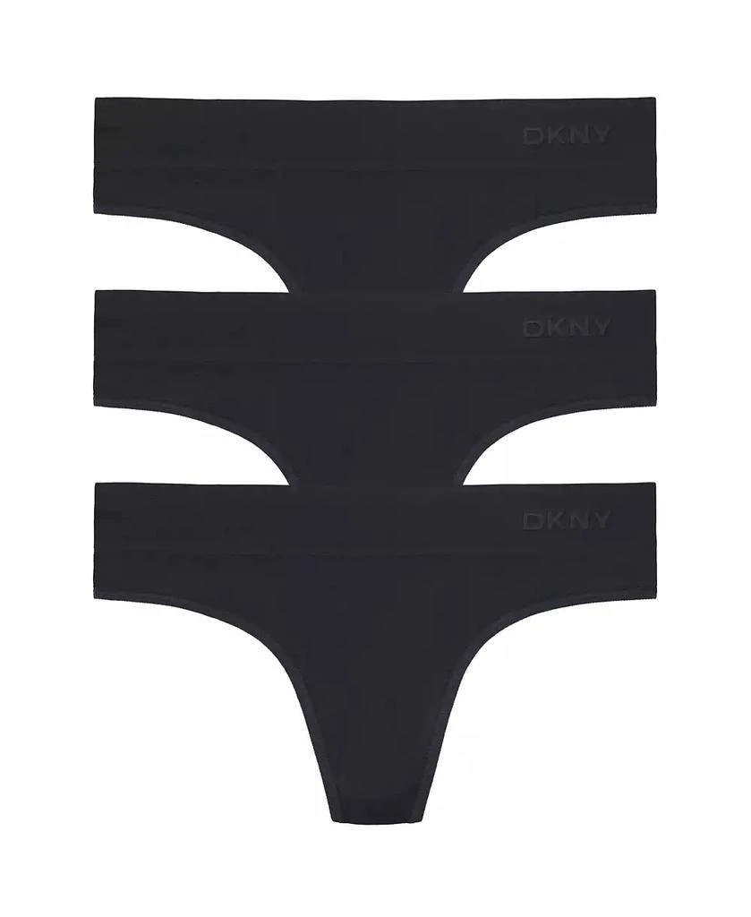 DKNY Women's Seamless Litewear Thong Underwear 3 Pack DK5016NP3 1