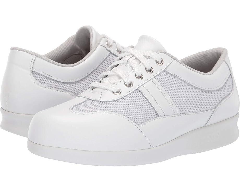 SAS Free Time Sneaker Women's US 11.5 White Mesh Lace-Up Walking Shoes ZOGG149