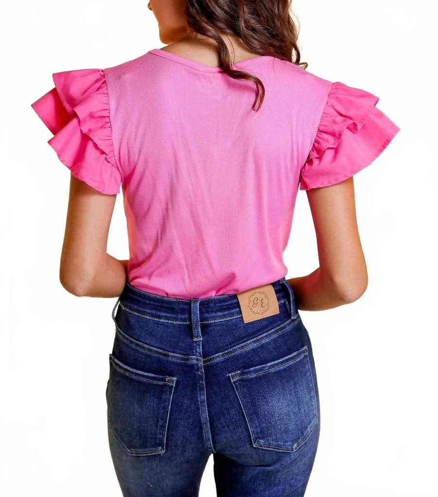 Southern Grace Love On Top Bodysuit In Pink 3