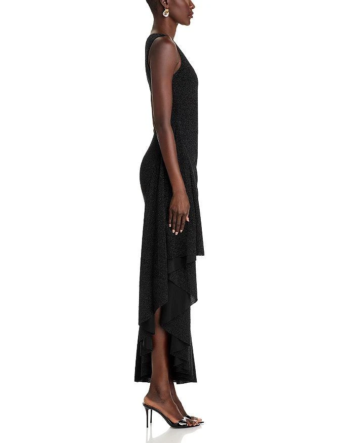 Black Halo Jewel Metallic Gown 5