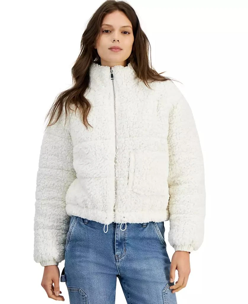 And Now This Women's Faux Sherpa Front-Zip Jacket, Created for Macy's 4