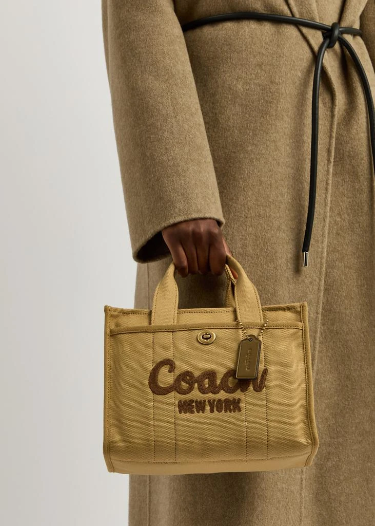 Coach Cargo 26 logo canvas tote 5