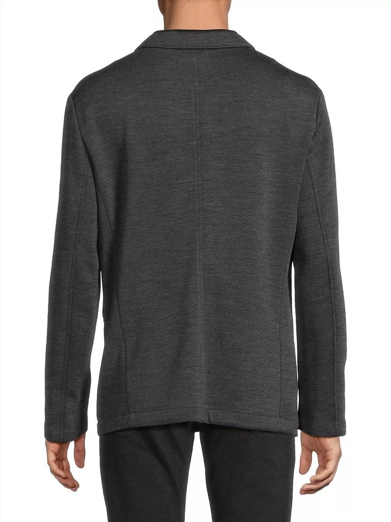 Emporio Armani Virgin Wool-Blend Single-Breasted Jacket 5