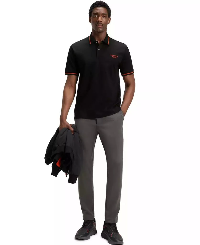 Hugo Boss Porsche x BOSS Men's Cotton Moisture Control Polo Shirt 4