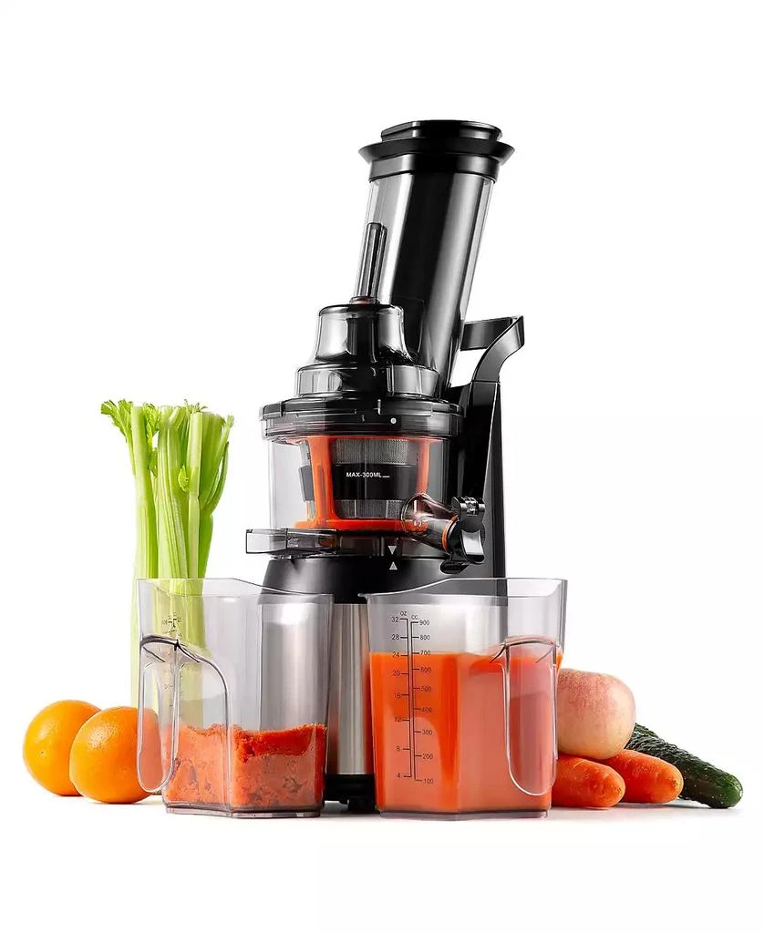 Ventray Cold Press Juicer, Compact Slow Press Juice Extractor, BPA-Free Masticating Juicer with Reverse Function
