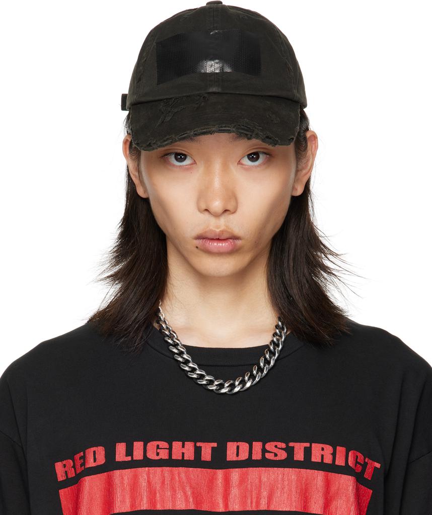 ALEXANDER DIGENOVA Black Duct Tape Cap - Hats - BeyondStyle