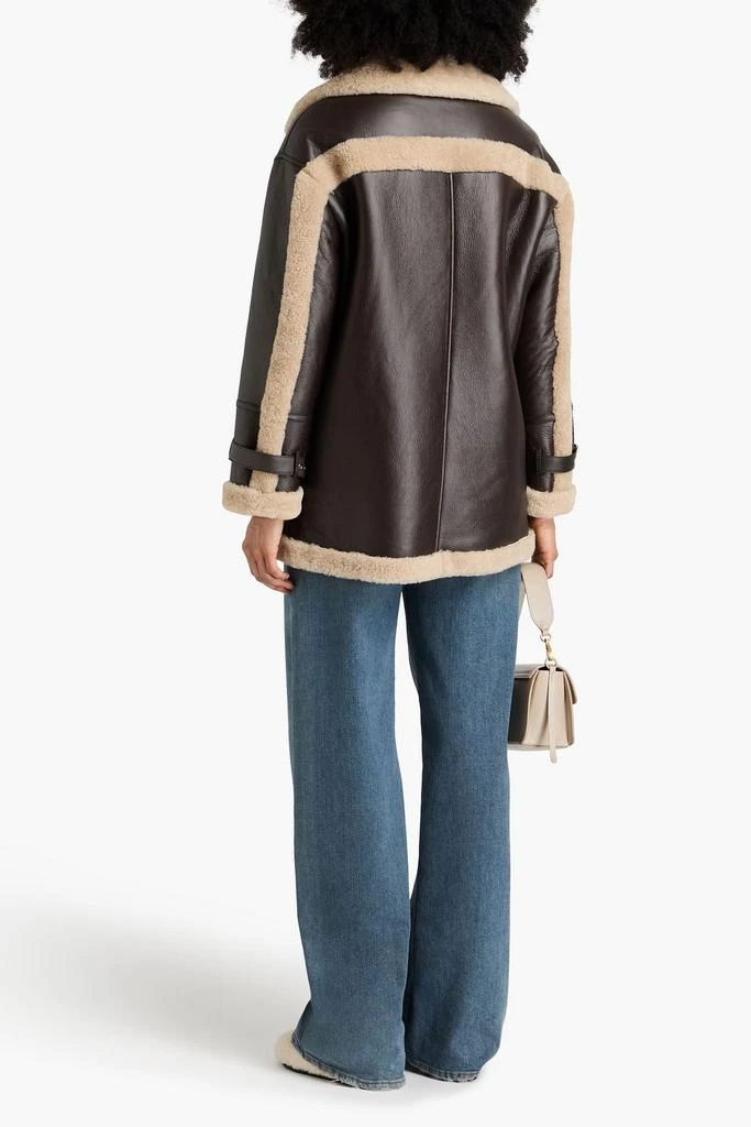 Muubaa Double-breasted shearling coat 3