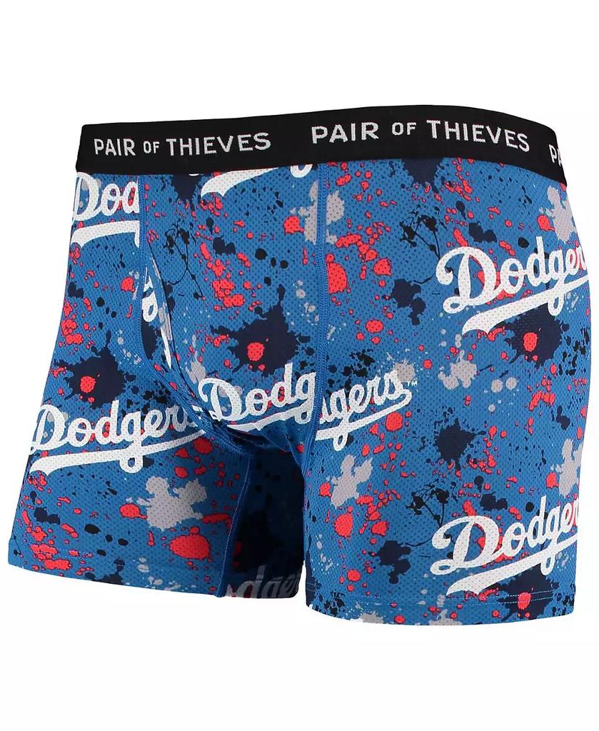 Pair Of Thieves Men's Royal, Black Los Angeles Dodgers Super Fit 2-Pack Boxer Briefs Set