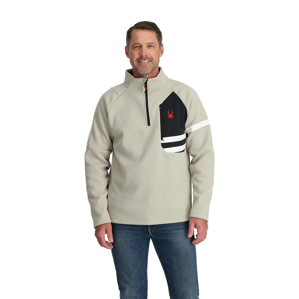 Spyder Mens Wengen Bandit Half Zip - Sandstorm 1
