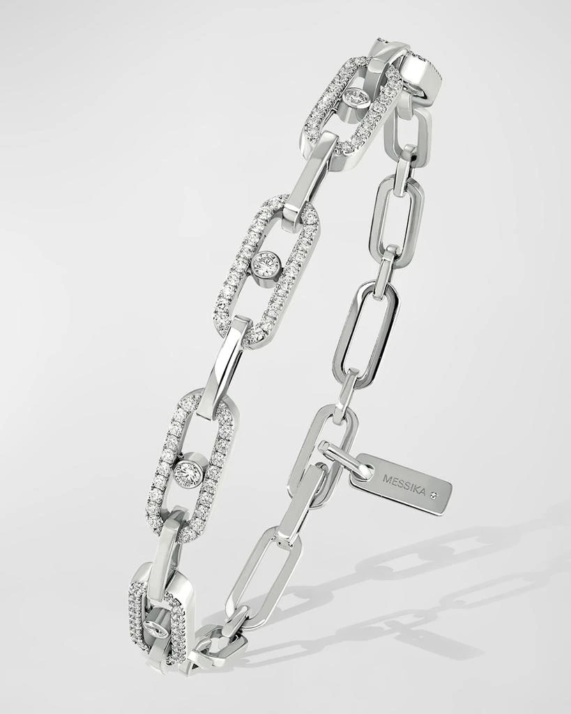 Messika MOVE UNO 18K WHITE GOLD MULTI-DIAMOND BRACELET 1