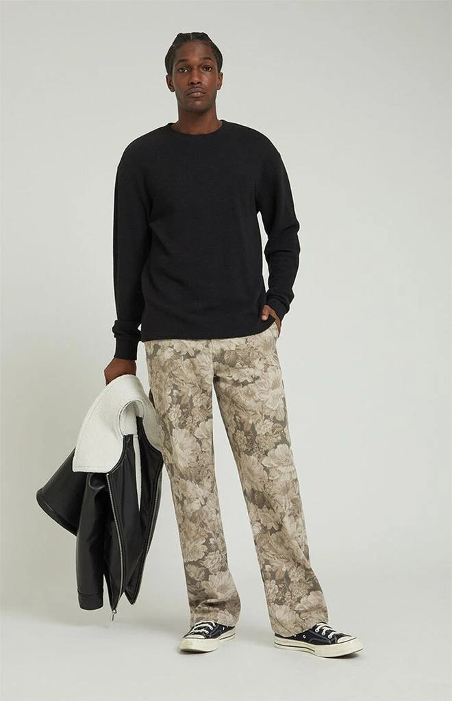 PacSun Brown Floral Baggy Carpenter Jeans 2