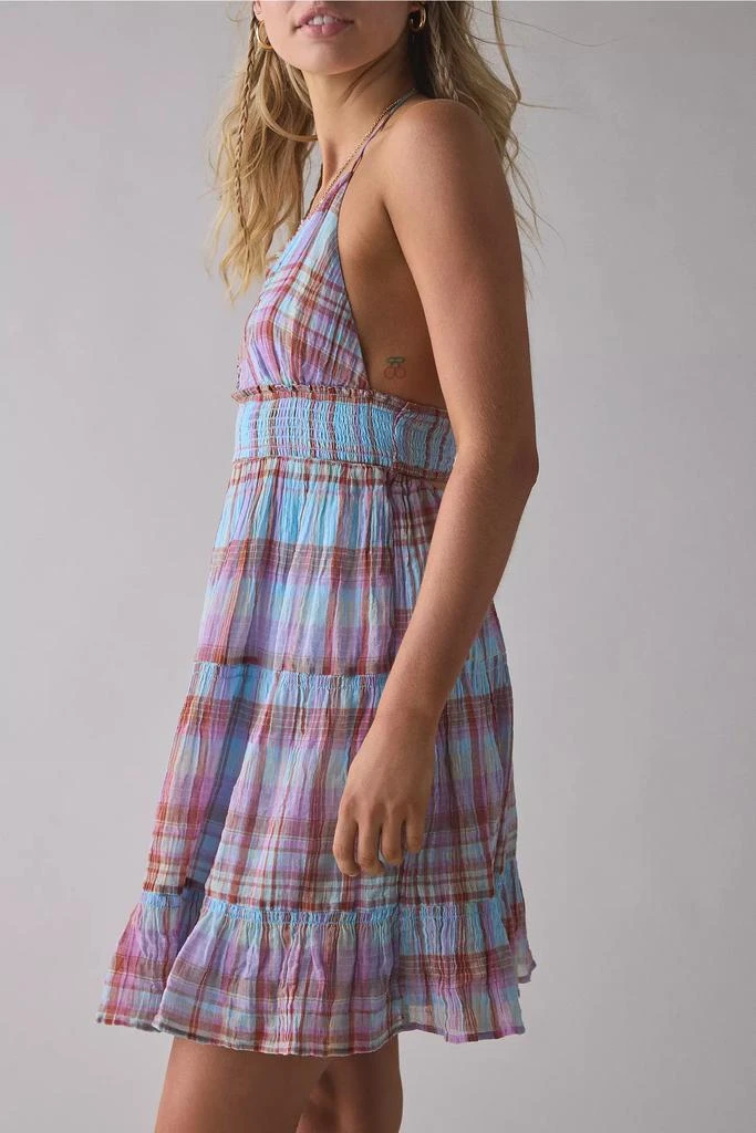 Urban Outfitters Kimchi Blue Phoebe Cotton Open-Back Halter Knee Length Dress 4