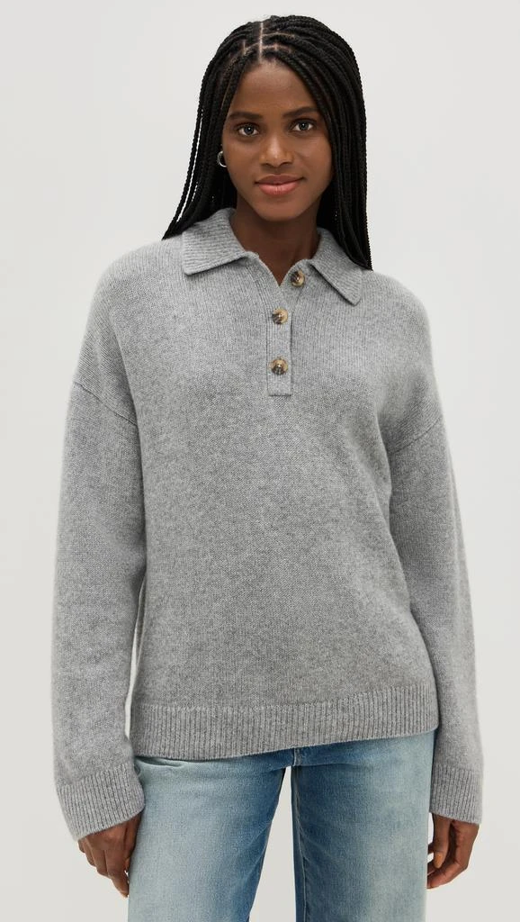 Reformation Brooklyn Cashmere Polo Sweater 6