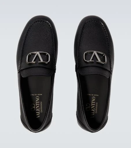 Valentino VLogo Signature leather driving shoes 4