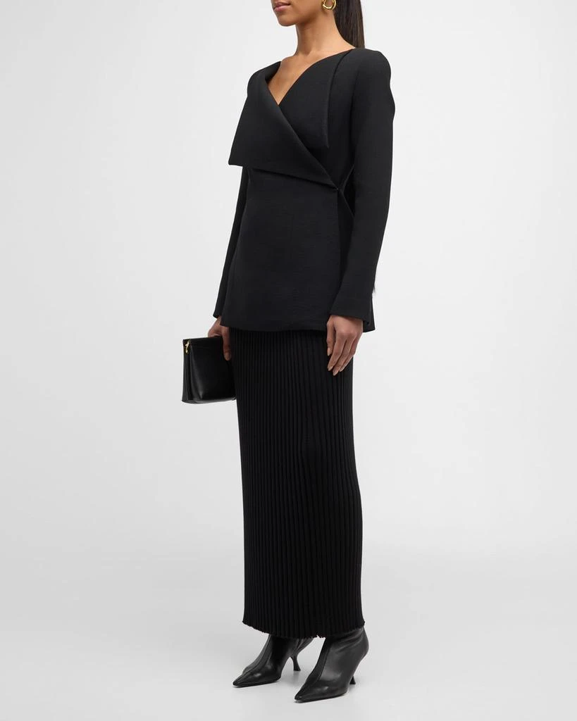 Gabriela Hearst Keir Crepe Tailored Jacket 4