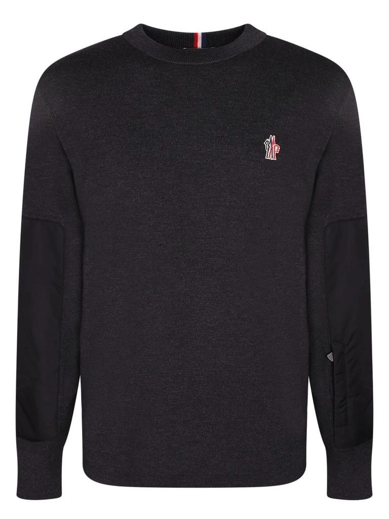 Moncler Moncler Grenoble Logo Embroidered Knitted Jumper 1