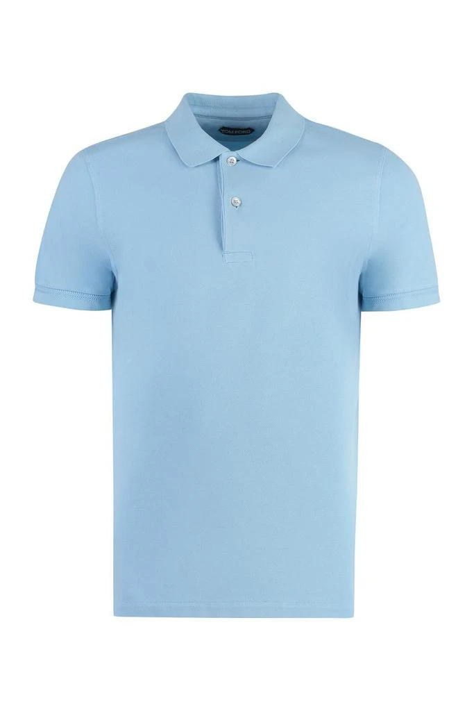 Tom Ford Tom Ford Piqué Cotton Polo Shirt 1
