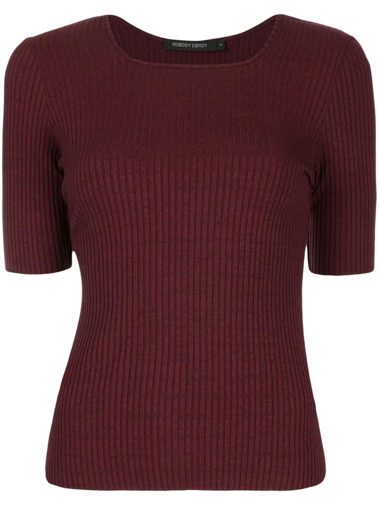 Nobody Denim luxe rib square neck top - women