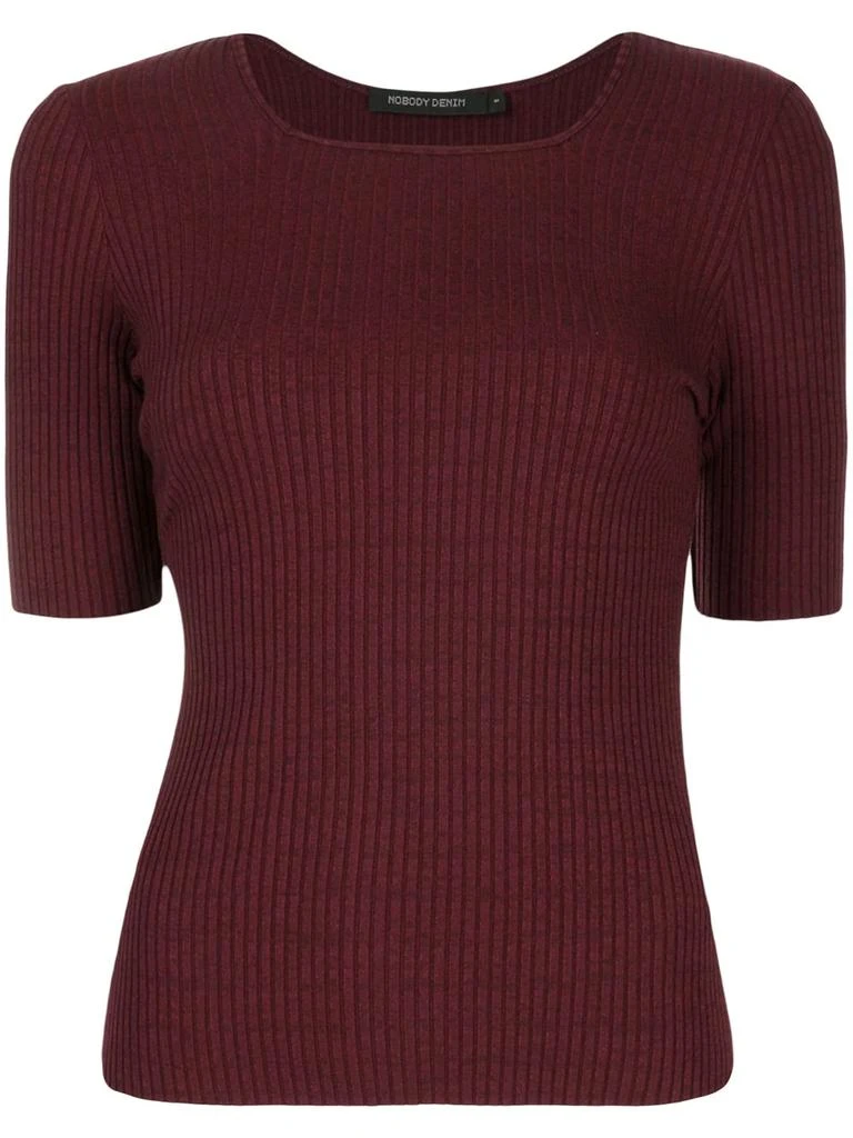 Nobody Denim luxe rib square neck top - women 1