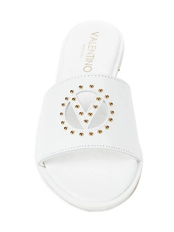 Mario Valentino Bucola Studded Leather Flat Sandals 5