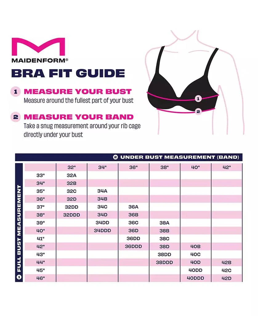 Maidenform One Fab Fit 2.0 T-Shirt Shaping Underwire Bra DM7543 4