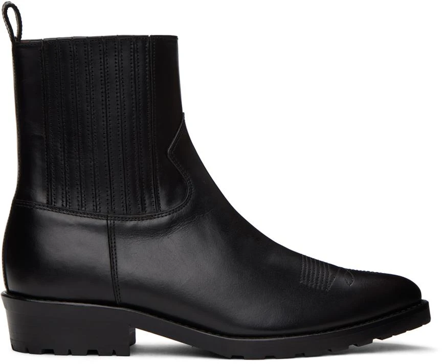 Toga Virilis SSENSE Exclusive Black Western Chelsea Boots 1