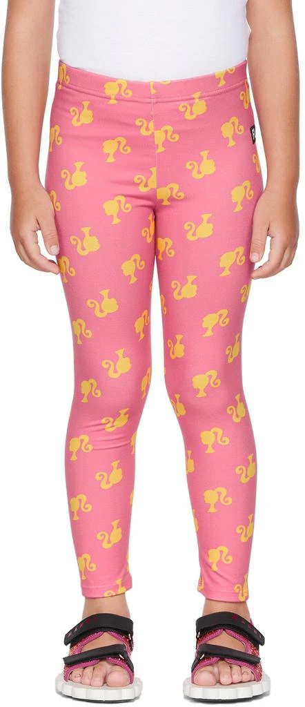 FLAKIKI SSENSE Exclusive Kids Pink Barbie Silhouette Leggings 1