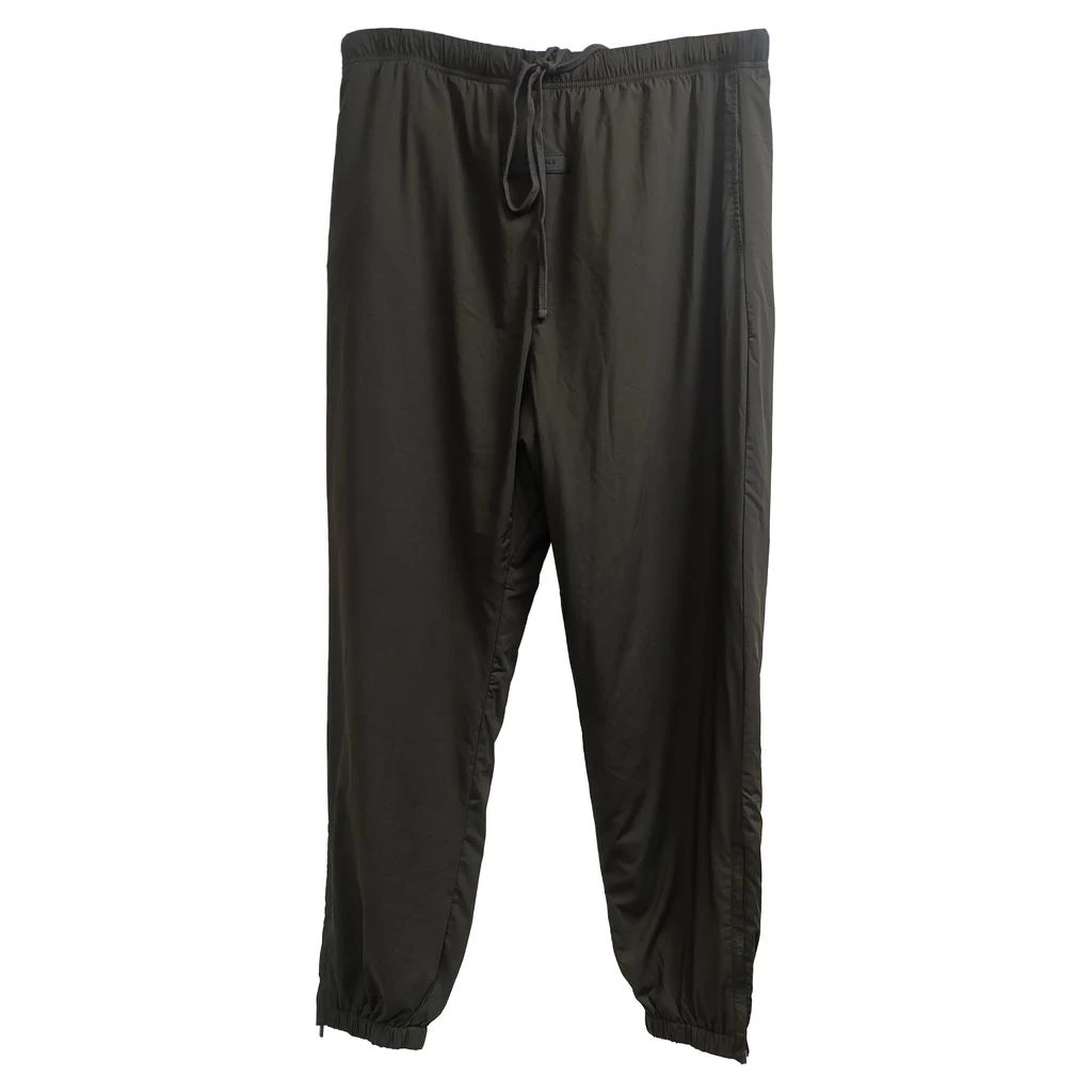 Essentials Fear of God Patch Detail Jogger Trousers in Olive Nylon