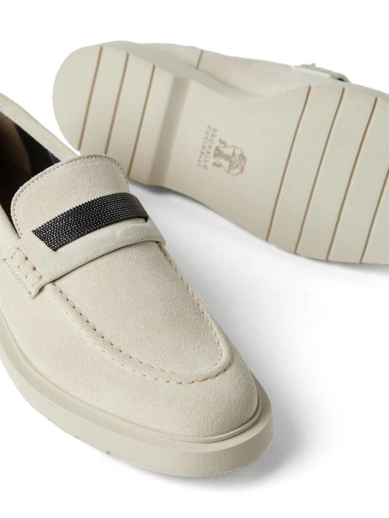 Brunello Cucinelli Brunello Cucinelli Suede Penny Loafer 5
