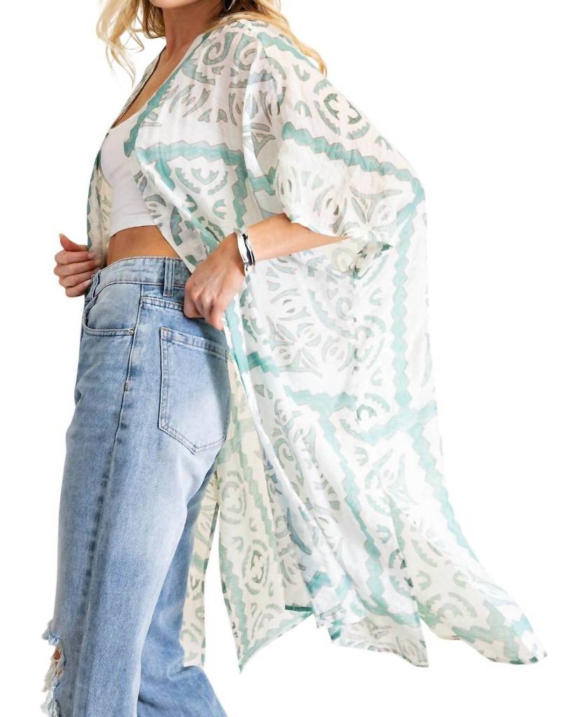 Kori Kori - Aztec Printed Long Kimono