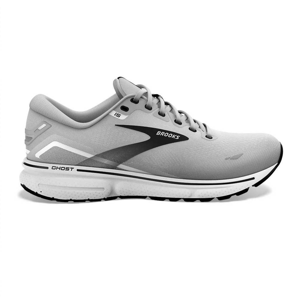 Brooks Men’S Ghost 15 Road Running Shoes - 4E Width In Alloy/oyster