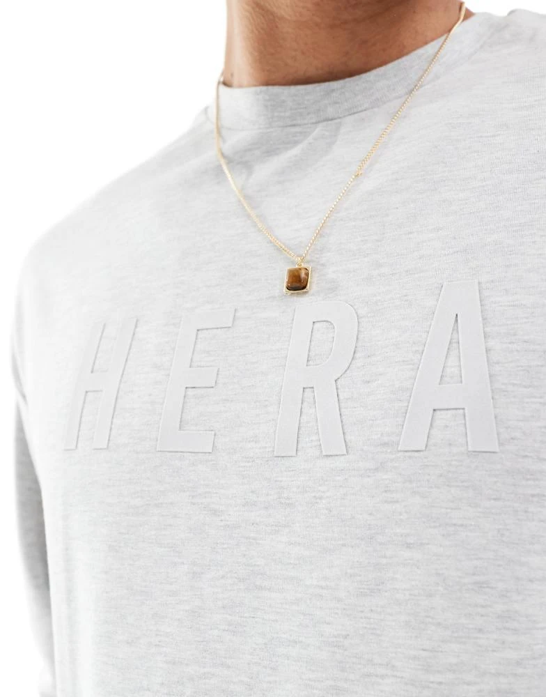 HERA Hera focus sweatshirt in light grey 3