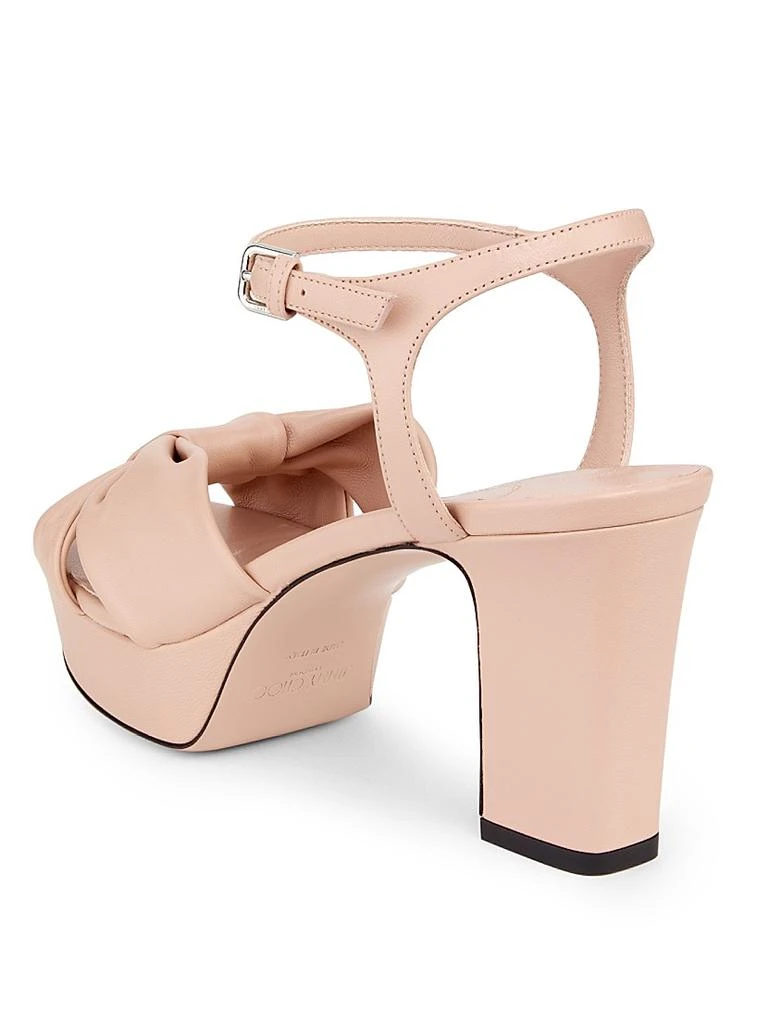 Jimmy Choo Heloise 80MM Leather Platform Sandals 2