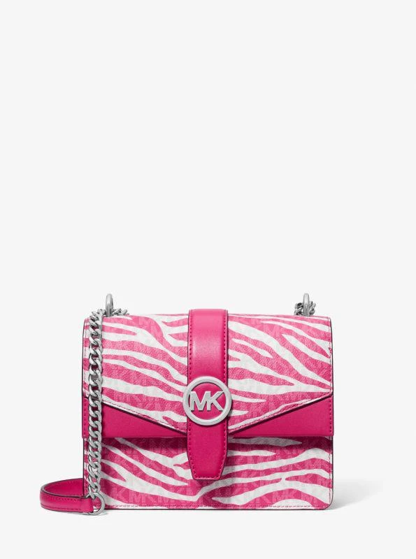 Michael Kors Greenwich Small Animal Print Logo Crossbody Bag 1