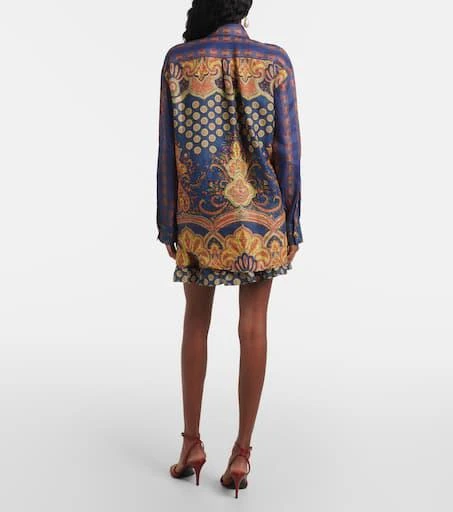 Valentino Voyage Imaginaire VLogo linen blouse 3