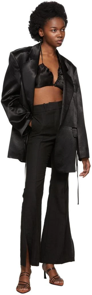 Yuzefi Black Flared Trousers 4